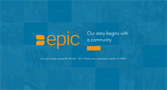 Desktop Screenshot of epicchurch.net