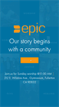 Mobile Screenshot of epicchurch.net
