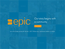 Tablet Screenshot of epicchurch.net